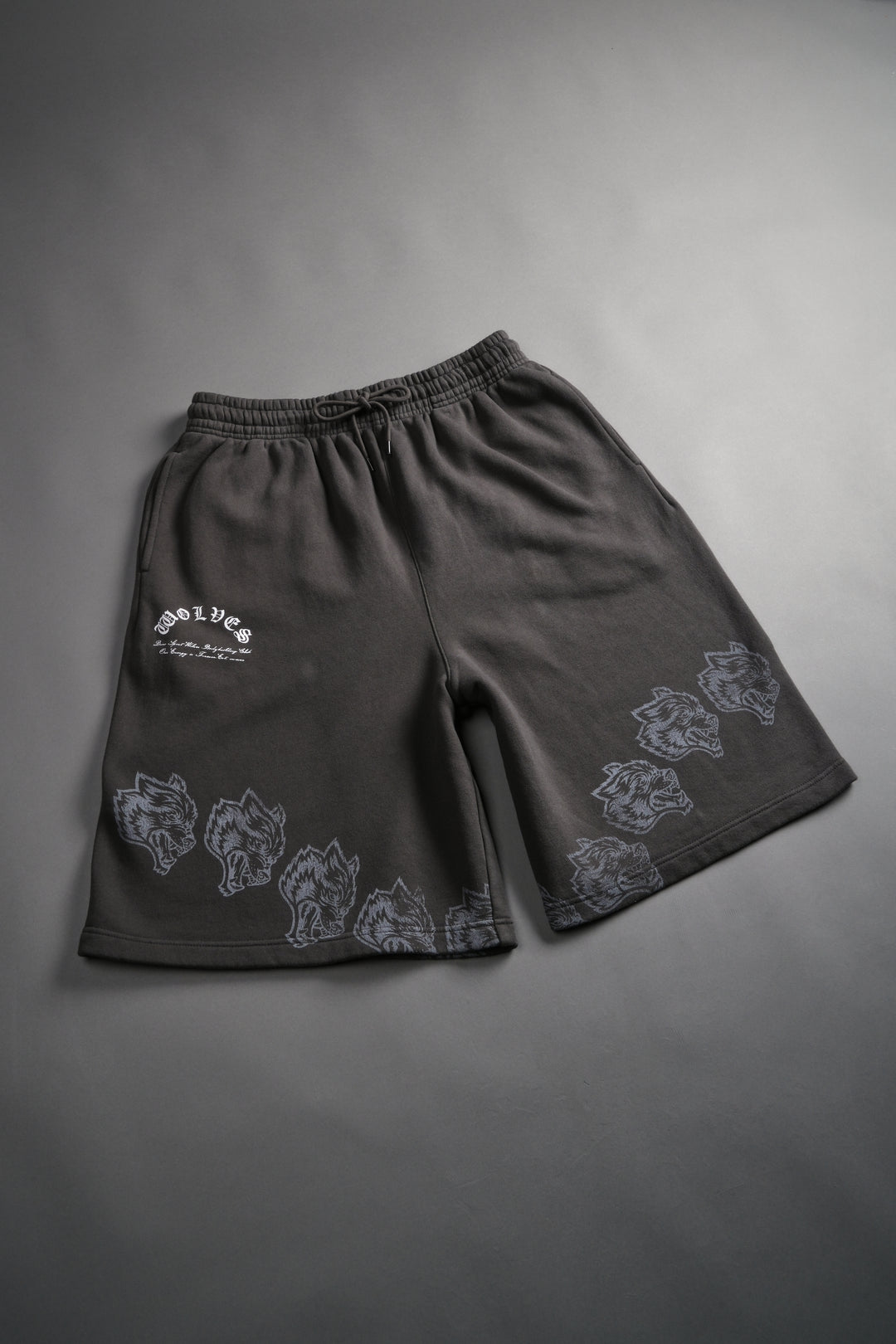 Only Wolves Oversized Osiris Sweat Shorts in Wolf Gray