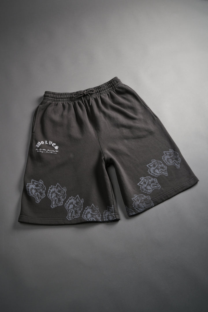 Only Wolves Oversized Osiris Sweat Shorts in Wolf Gray