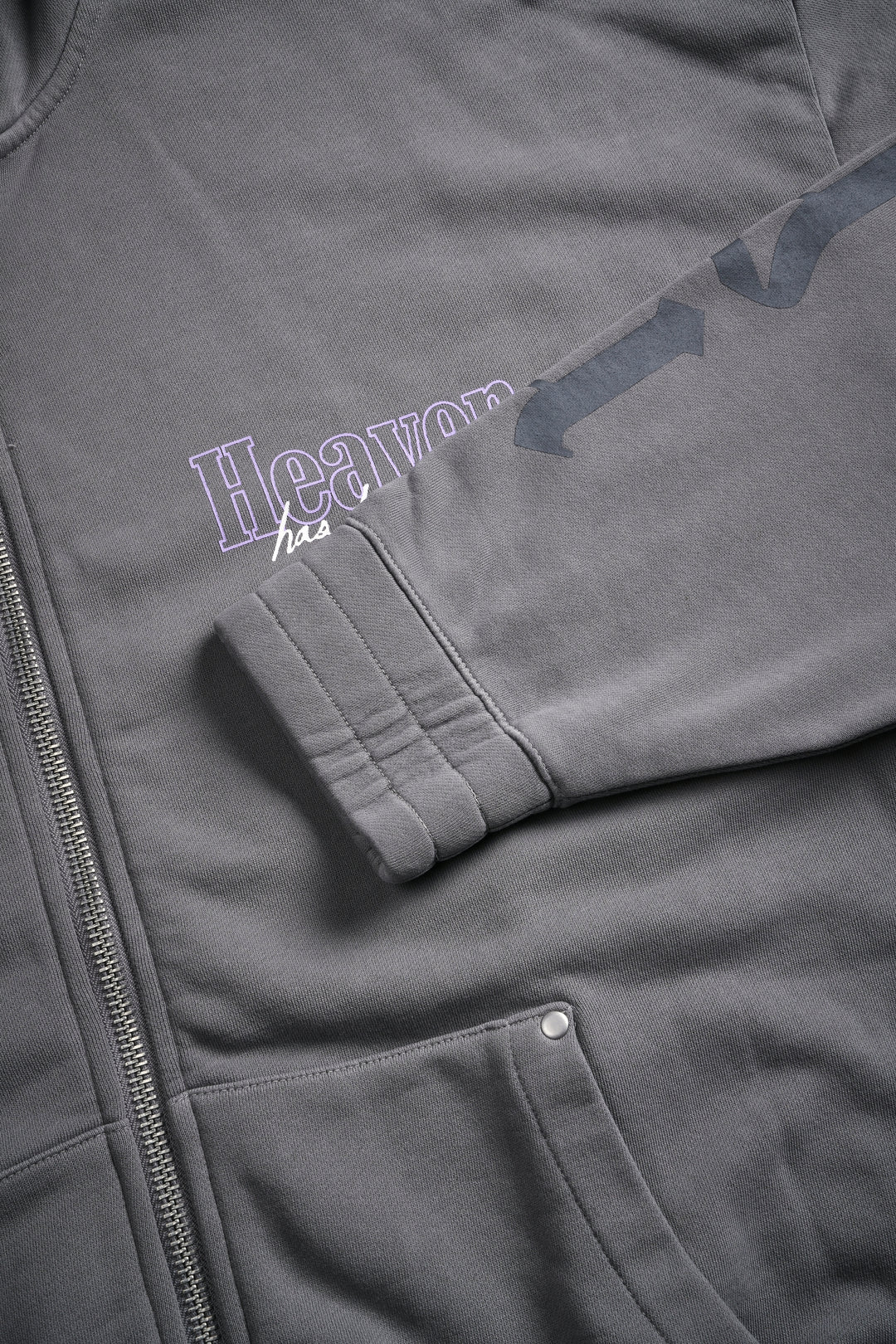 Ultimate Frontier Rivet "Chambers" Zip Hoodie in Dove Gray