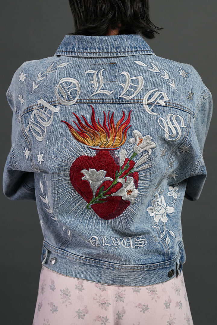Tales We Tell She American Denim Jacket in Light Wash