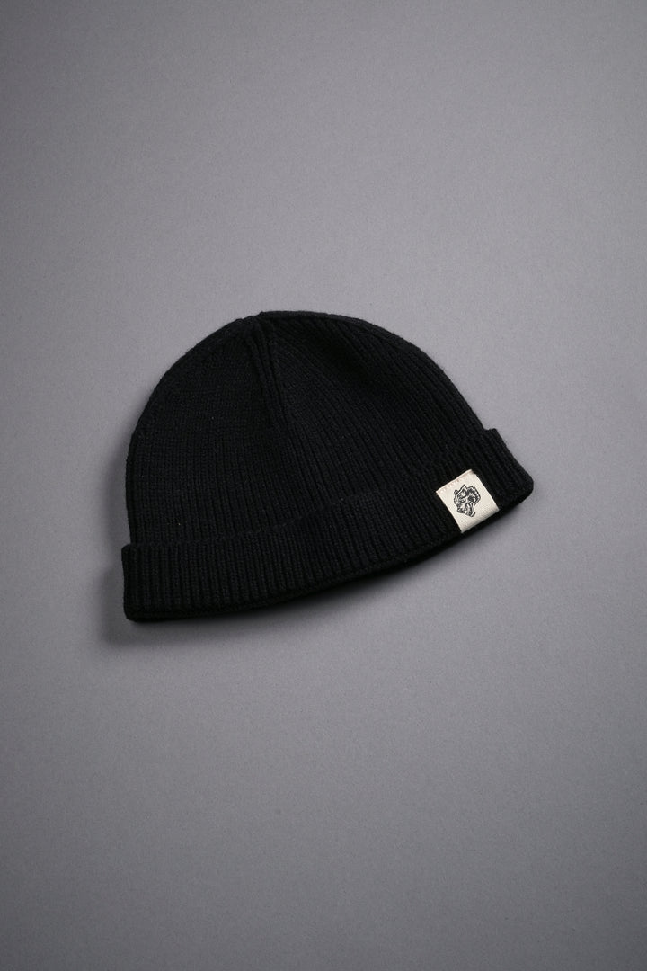 Wolf Patch V2 Beanie in Black