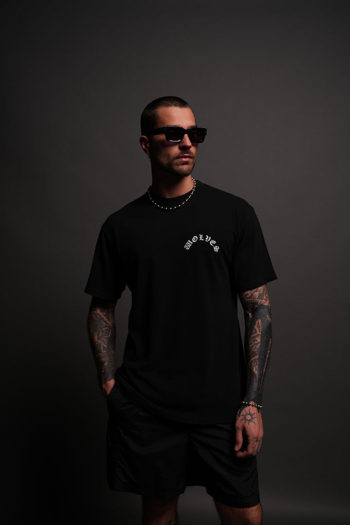 Chopper Wolf "Premium Classic" Tee in Black