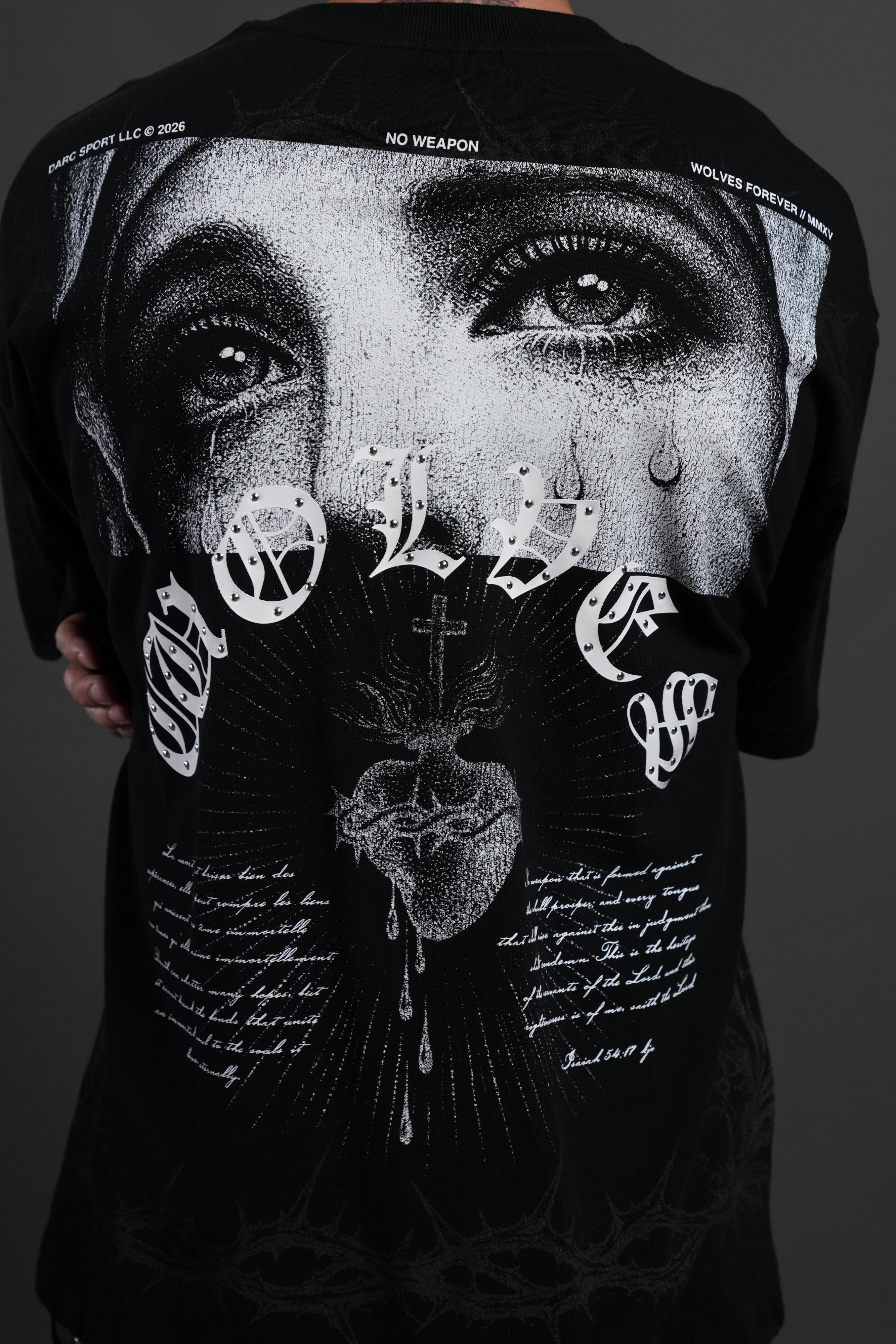 Sanctified Premium Oversized Tee in Black