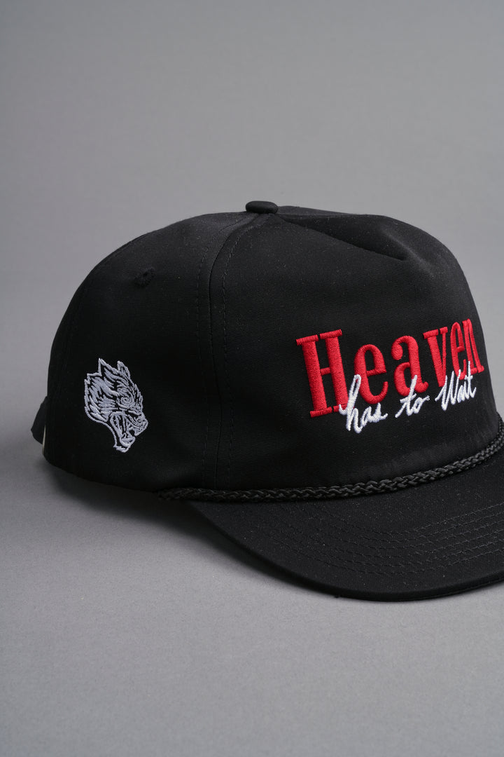 Heaven Has To Wait Paradise Hat in Black