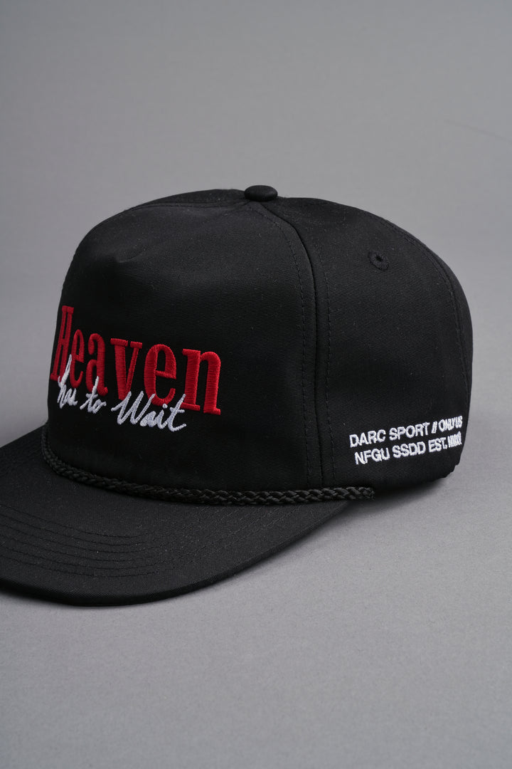 Heaven Has To Wait Paradise Hat in Black