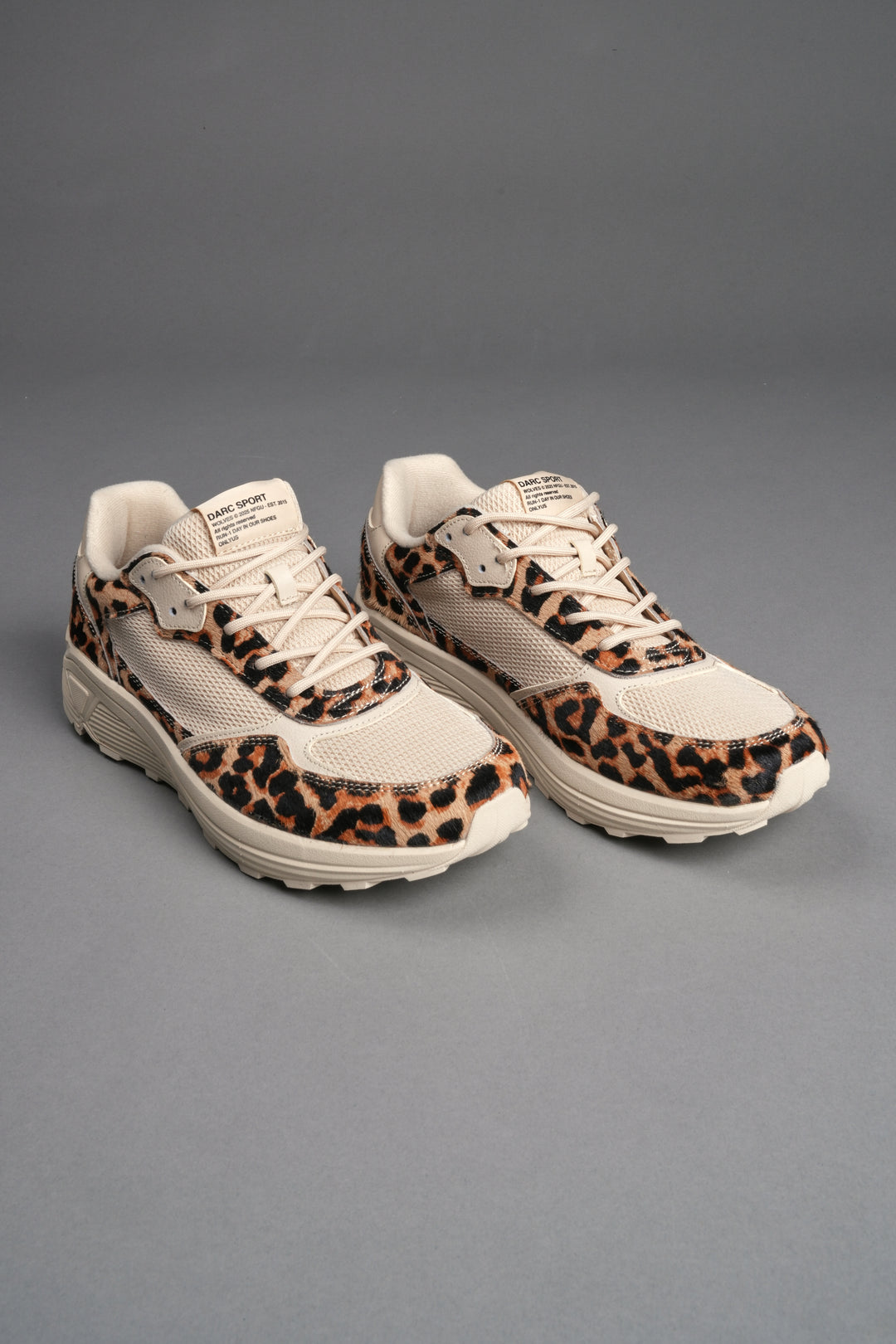 Run-1 Shoes in Clay Leopard/Cream