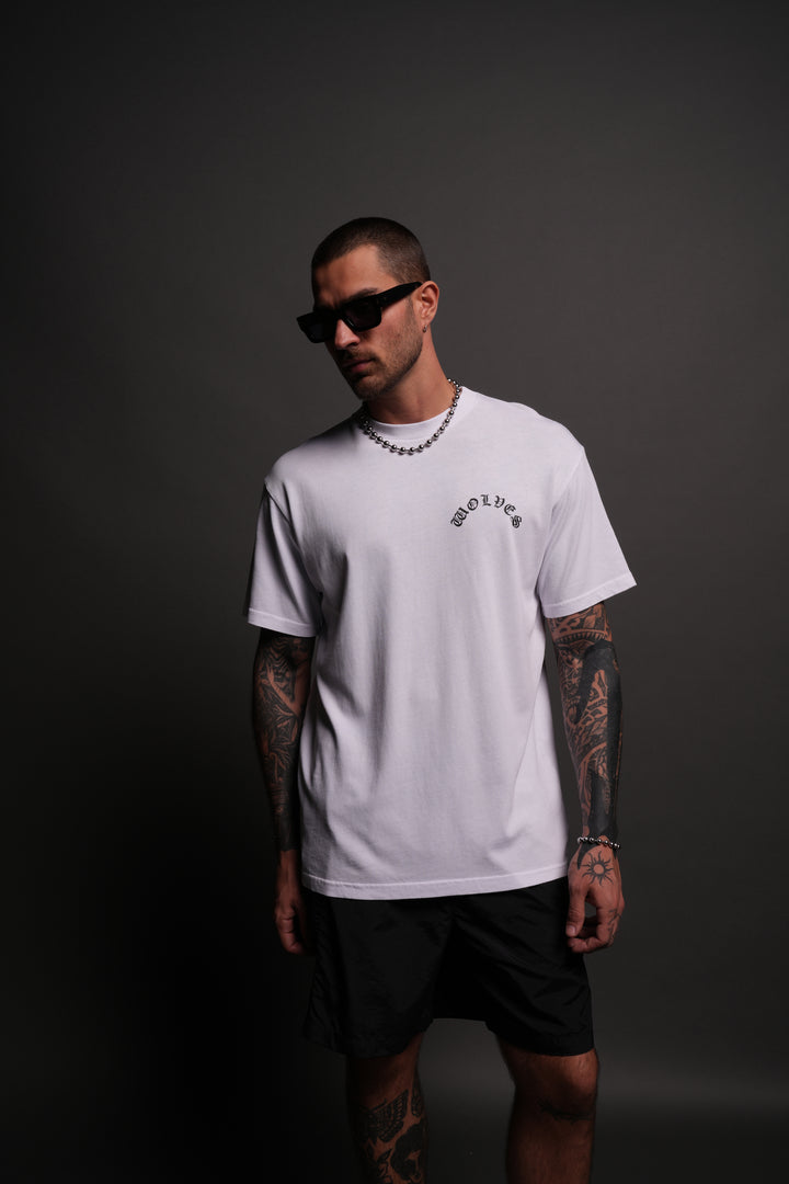 Chopper Wolf "Premium Classic" Tee in White