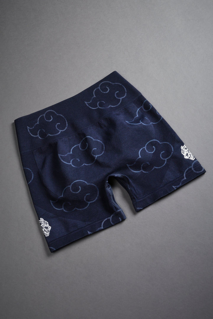Wolf Cloud Everson Seamless "Training" Shorts in Storm Blue