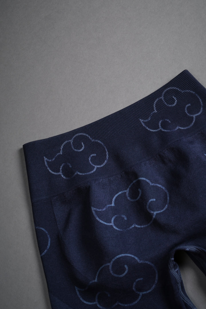 Wolf Cloud Everson Seamless "Training" Shorts in Storm Blue