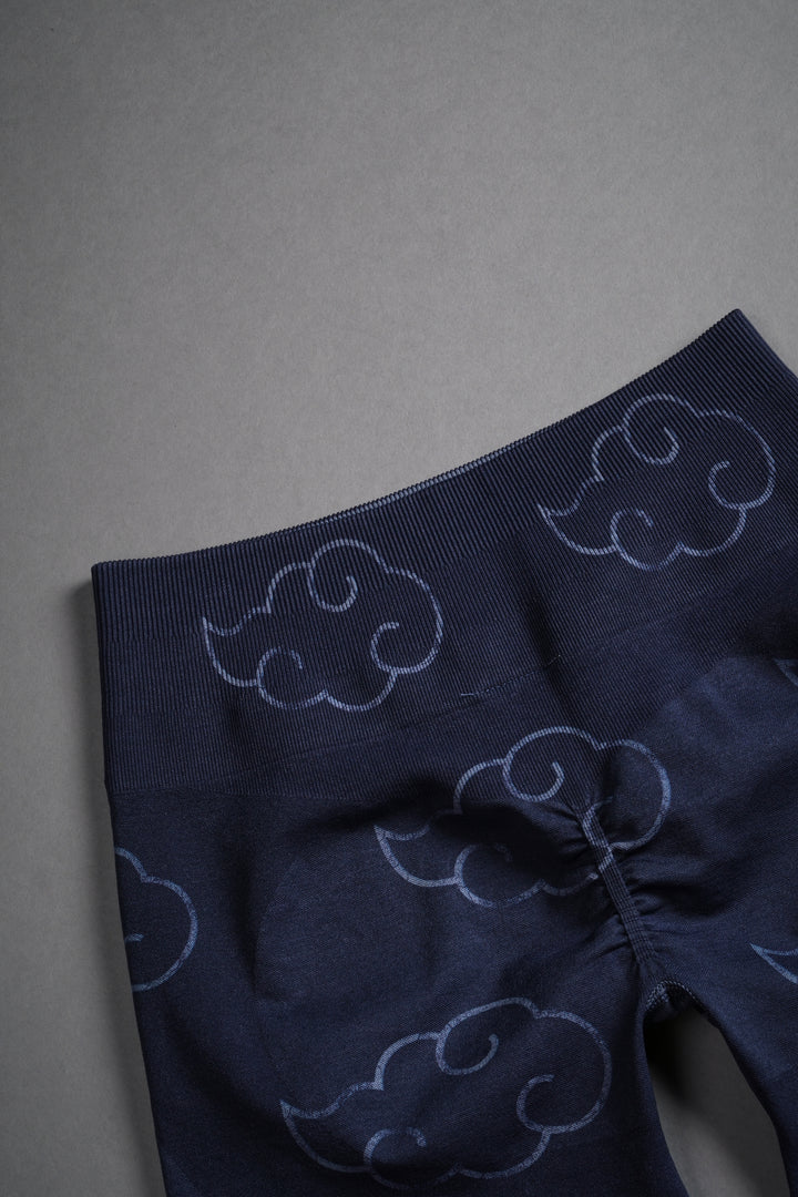 Wolf Cloud Everson Seamless "Training" Shorts in Storm Blue