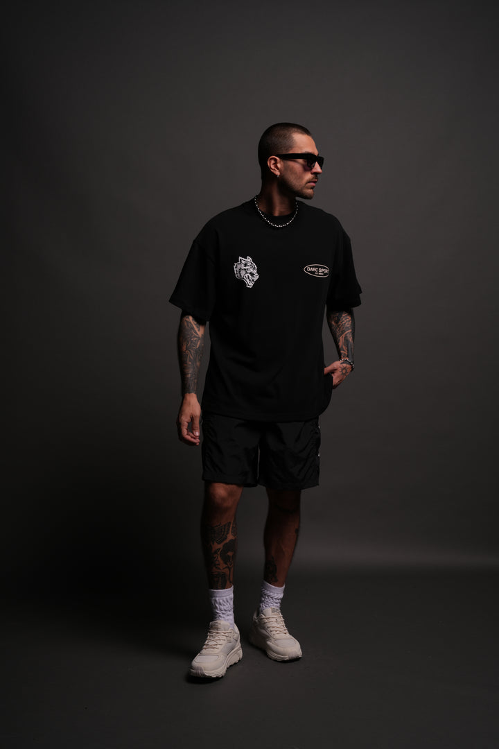 Way of the Wolves "Premium" Oversized Tee in Black