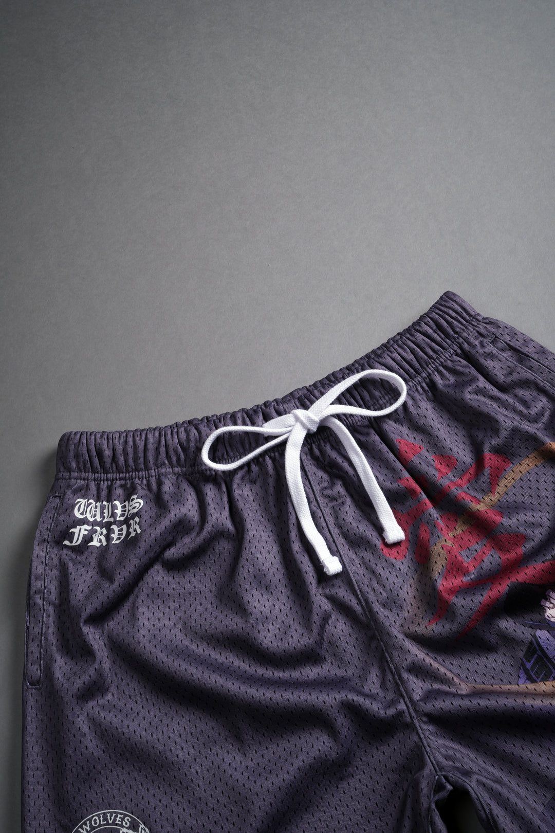 Gaara Mesh Shorts in Wolf Gray