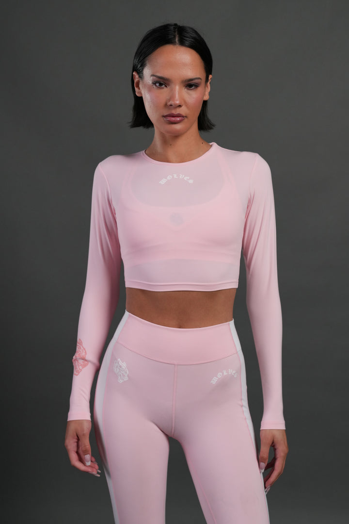 Love Story L/S "Energy" Top in Warm Blush