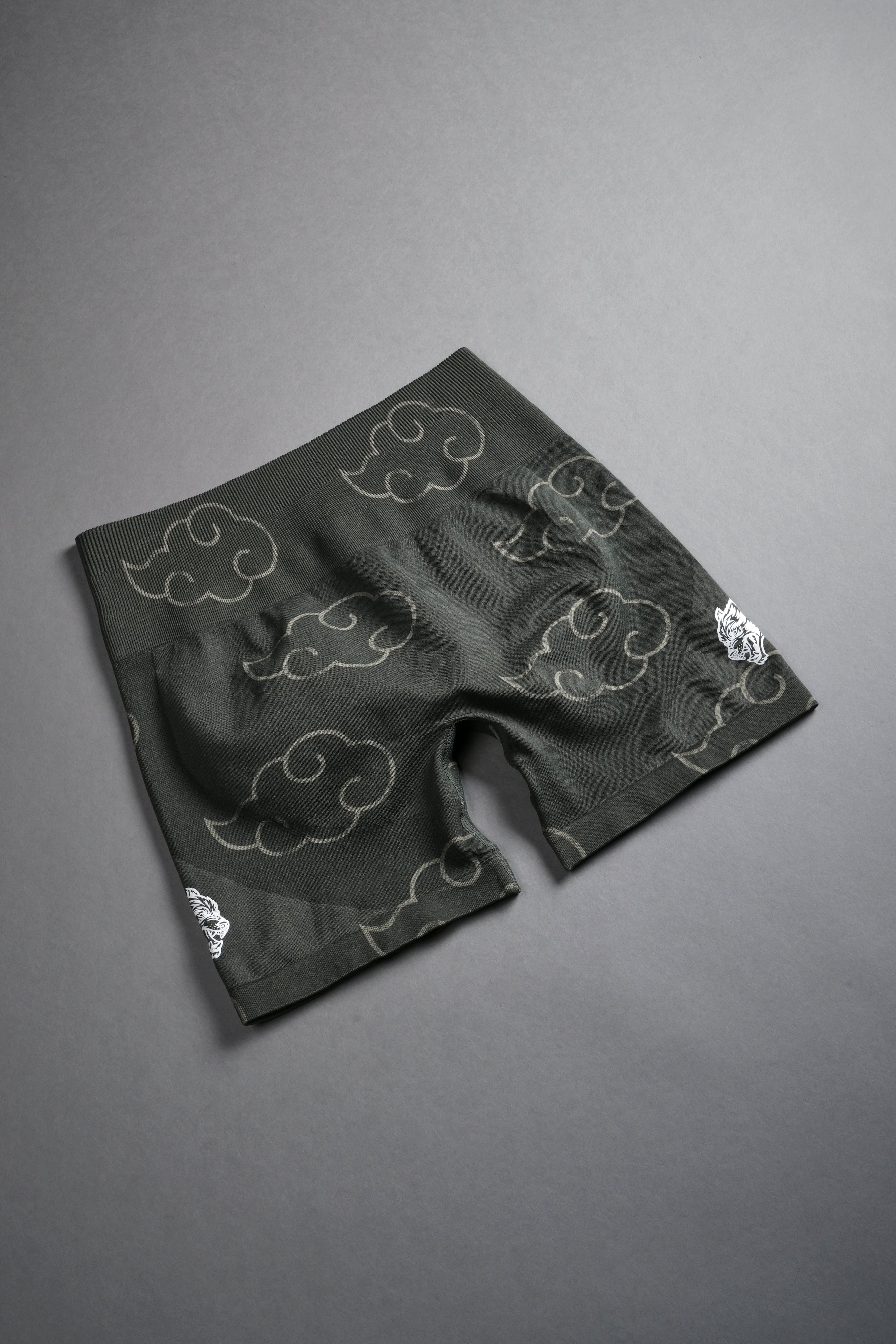 Wolf Cloud Everson Seamless "Training" Shorts in Pine Green