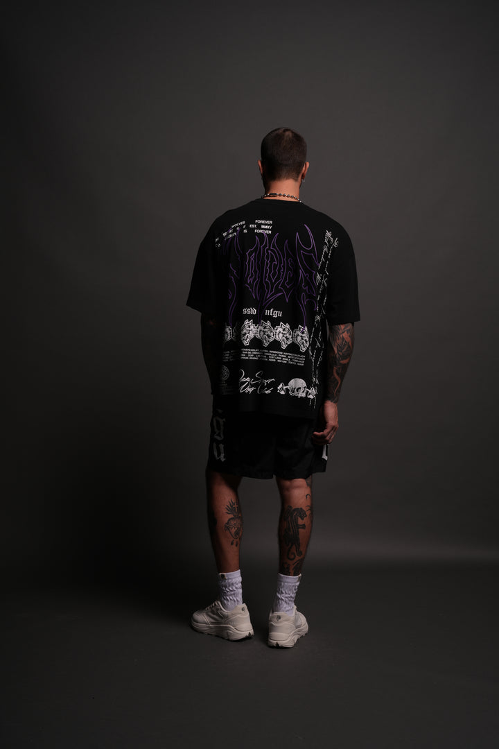 With Credence V3 "Premium" Oversized Tee in Black