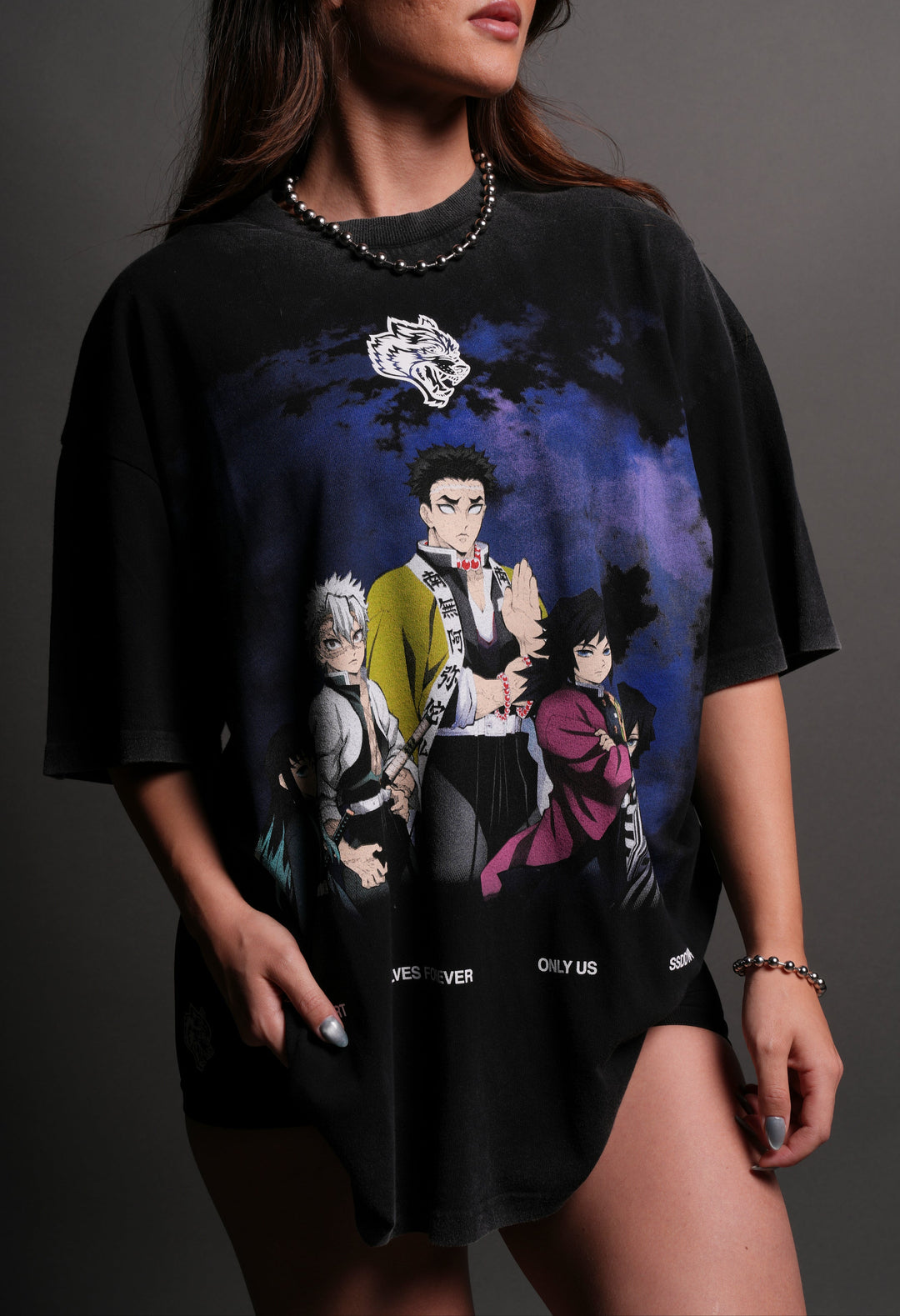 The Hashira "Premium" Oversized Tee in Black