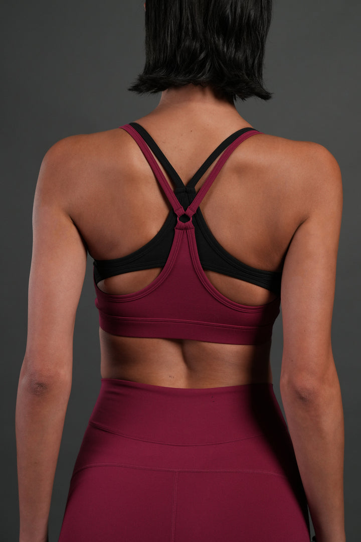 Wolf Chopper "Juliette" Energy Double Bra in Deep Raspberry