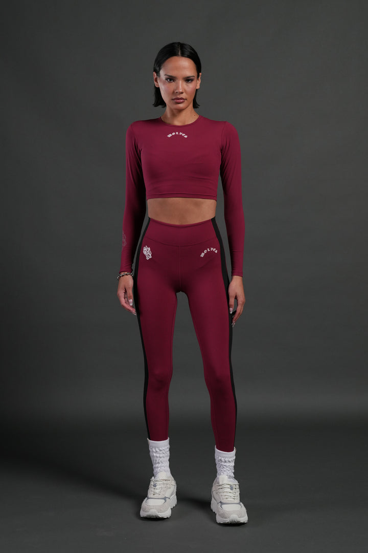 Love Story L/S "Energy" Top in Deep Raspberry