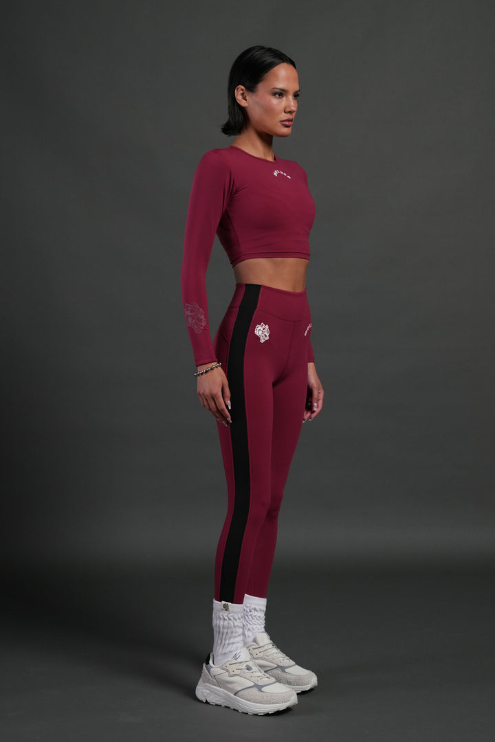 Love Story L/S "Energy" Top in Deep Raspberry