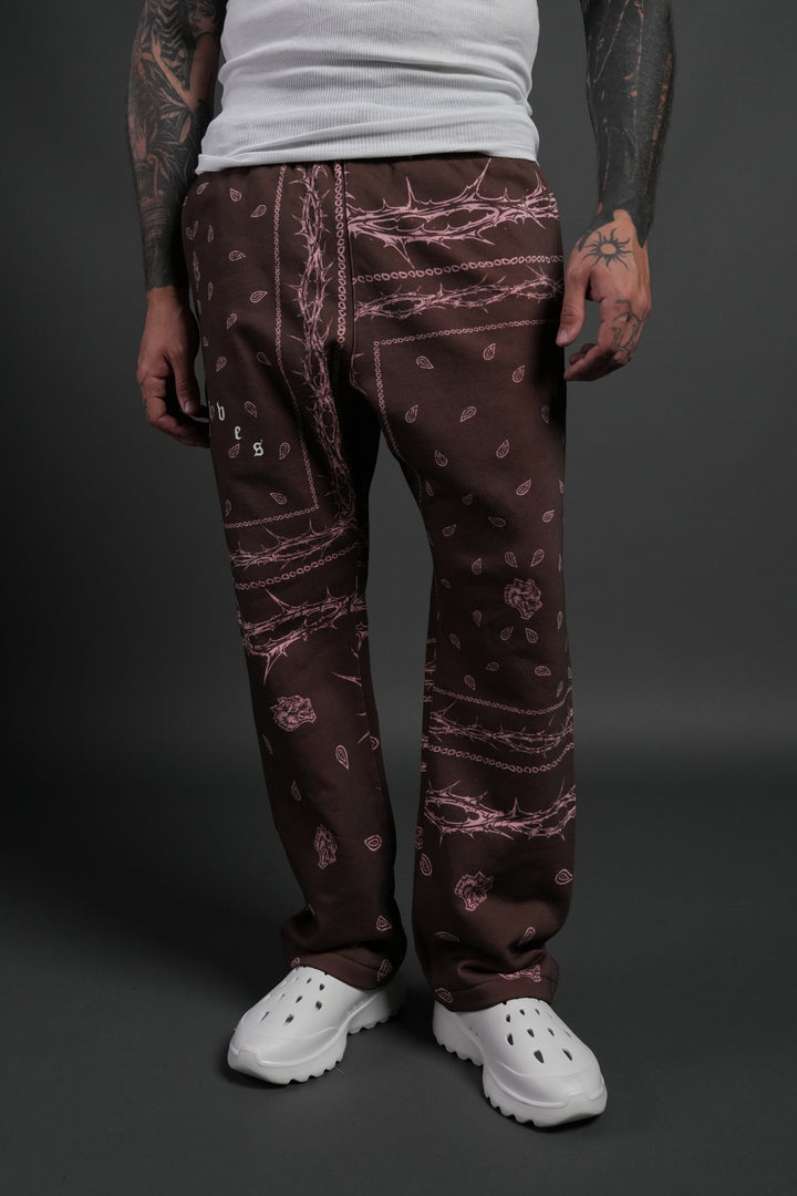 Wolves Pyramid Bigelow Sweat Pants in Desert Dust Thorn Paisley