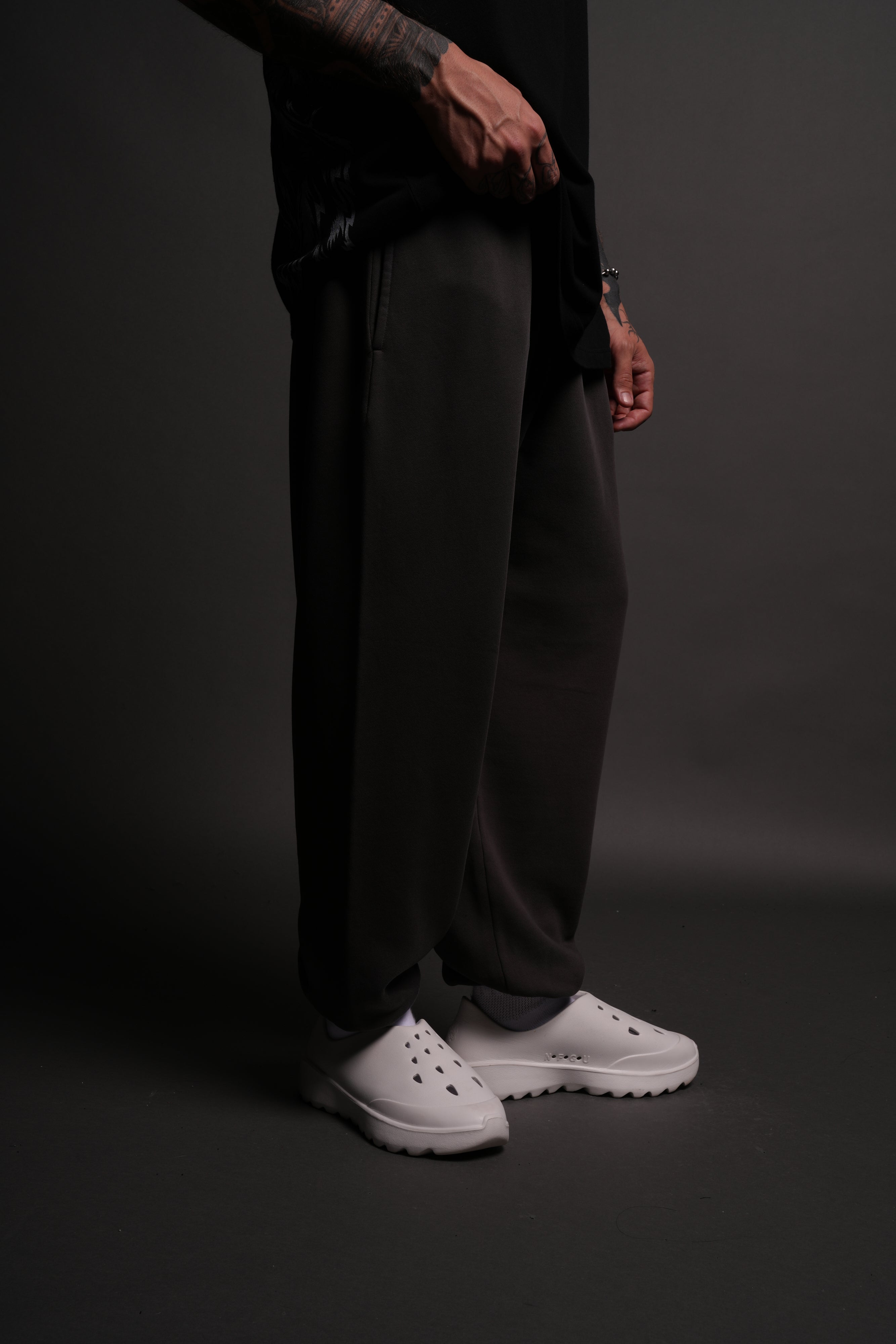 Wolves Forever Lightweight Lounger Sweat Pants in Wolf Gray Driftwash