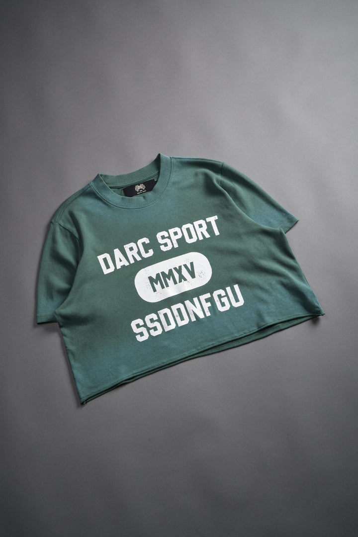 Wolves Forever "Premium" (Cropped) Tee in Hunter Green Driftwash