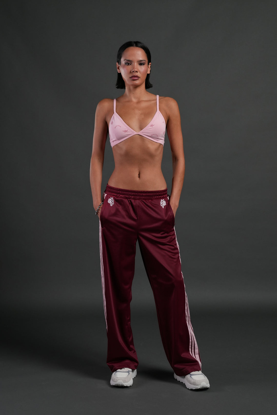 Verona Noir "Eva" Triangle Bralette in Flush Pink