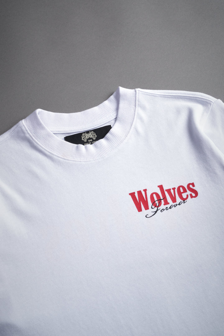 She Wlvs "Premium" (Cropped) Tee in White