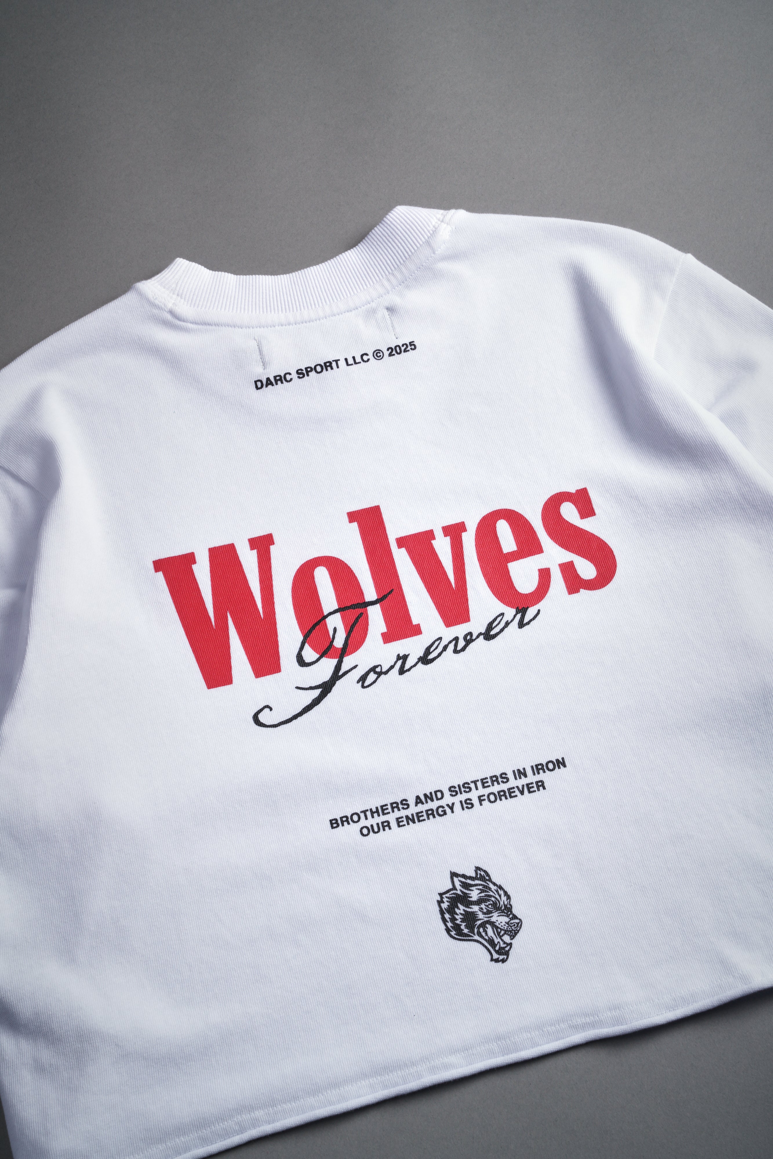 She Wlvs "Premium" (Cropped) Tee in White