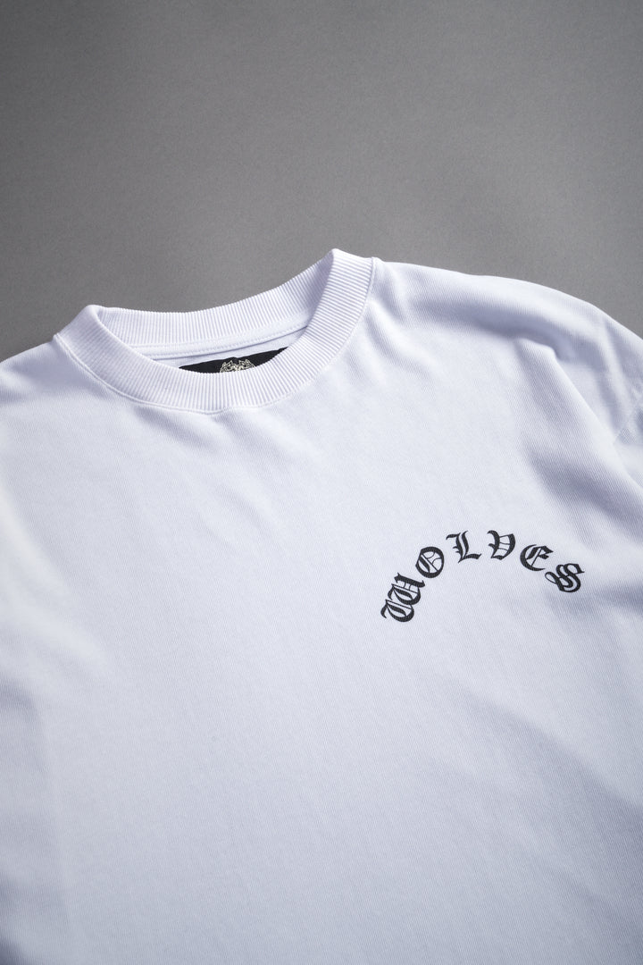 Chopper Wolf "Premium" L/S Tee in White