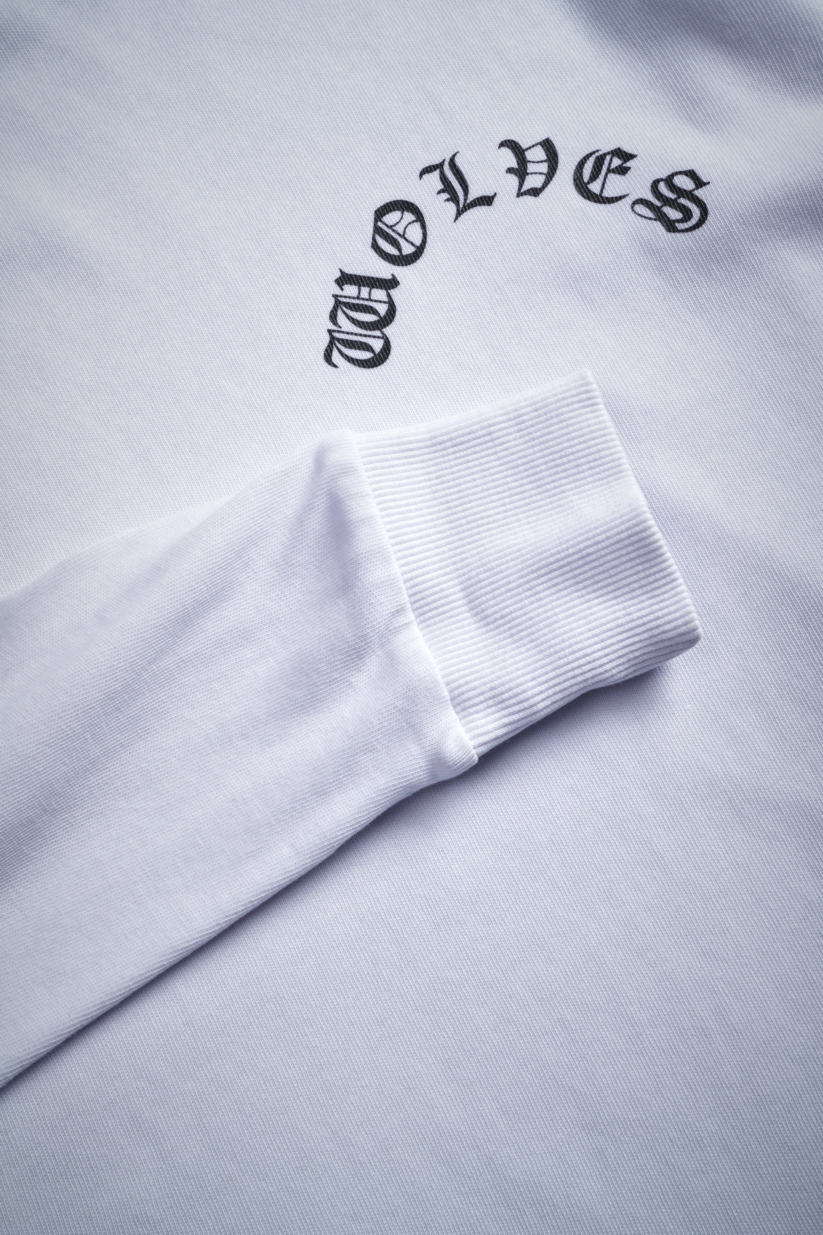 Chopper Wolf "Premium" L/S Tee in White