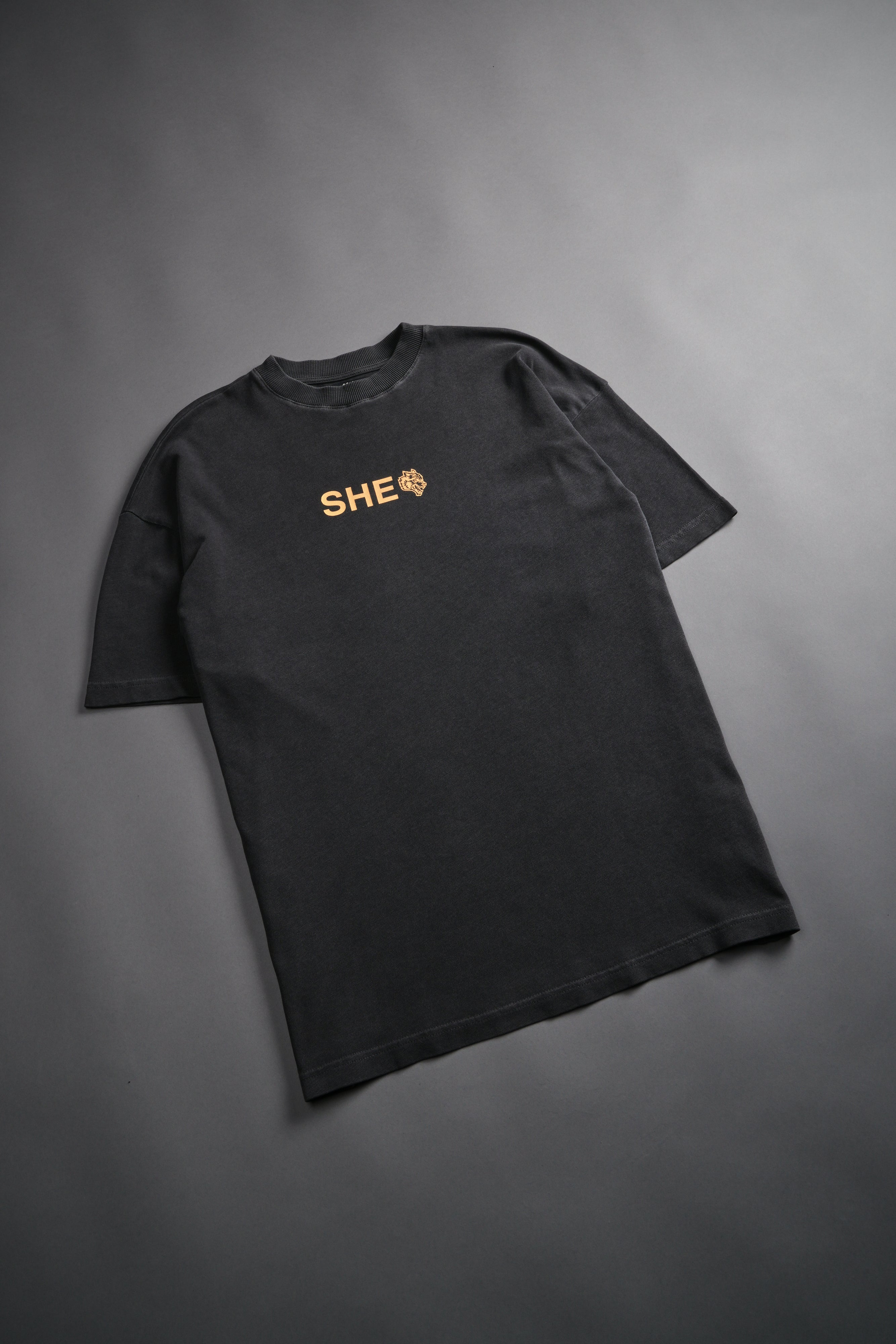 Wolf Head "Pump Cover" Tee in Wolf Gray