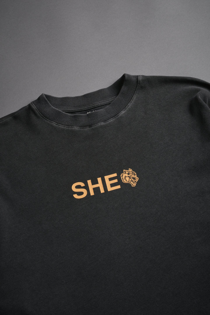 Wolf Head "Pump Cover" Tee in Wolf Gray