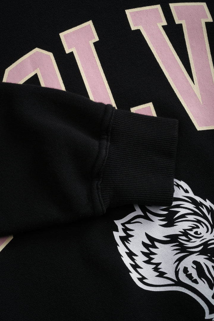 Loyalty London Crewneck in Black/Pink