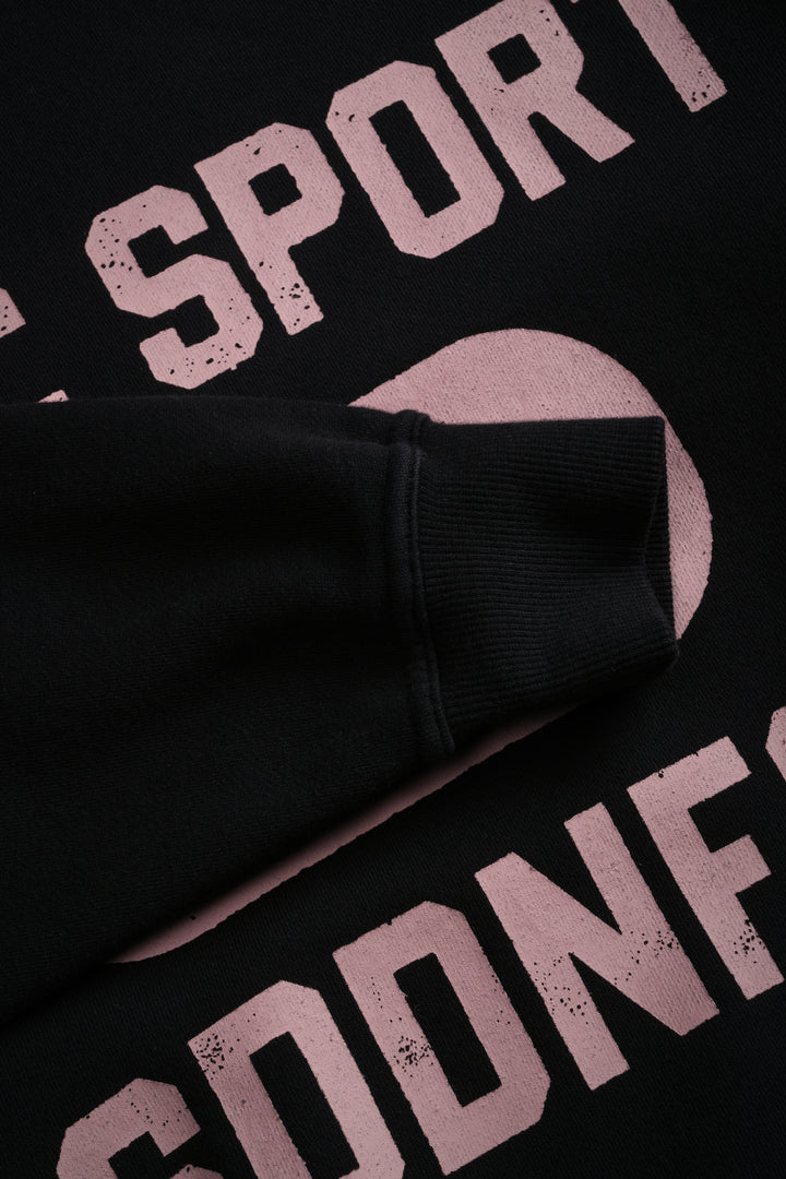 Wolves Forever London Crewneck in Black/Pink