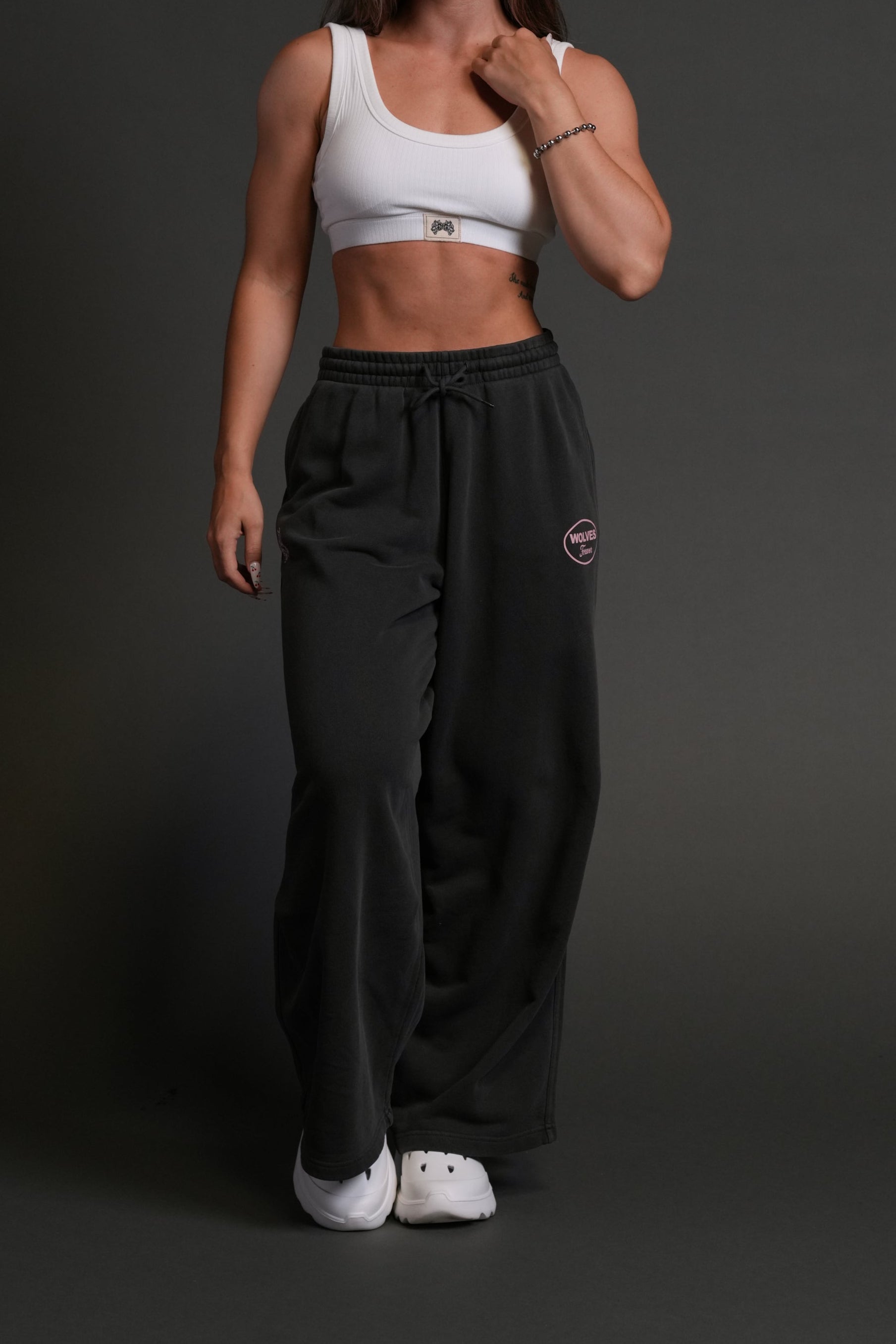 Our Time Mia Sweat Pants in Wolf Gray