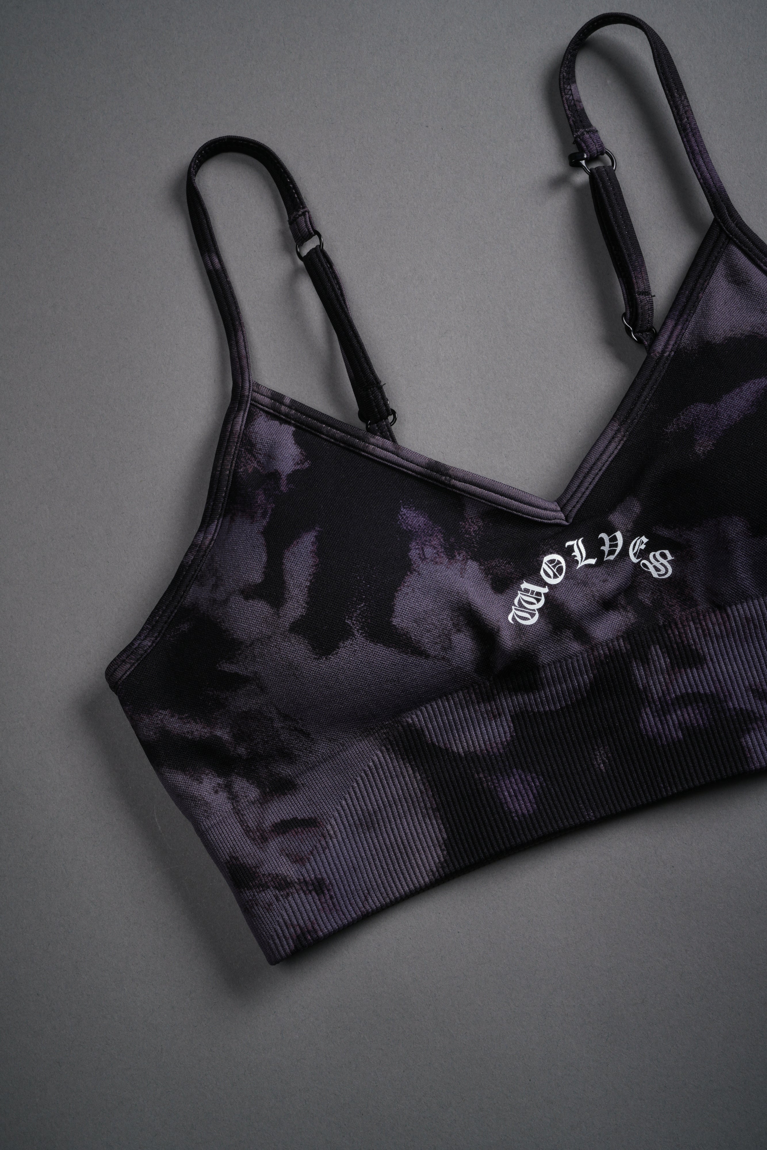 Chopper "Everson Seamless" Sports Bra in Big Purple Night Marble