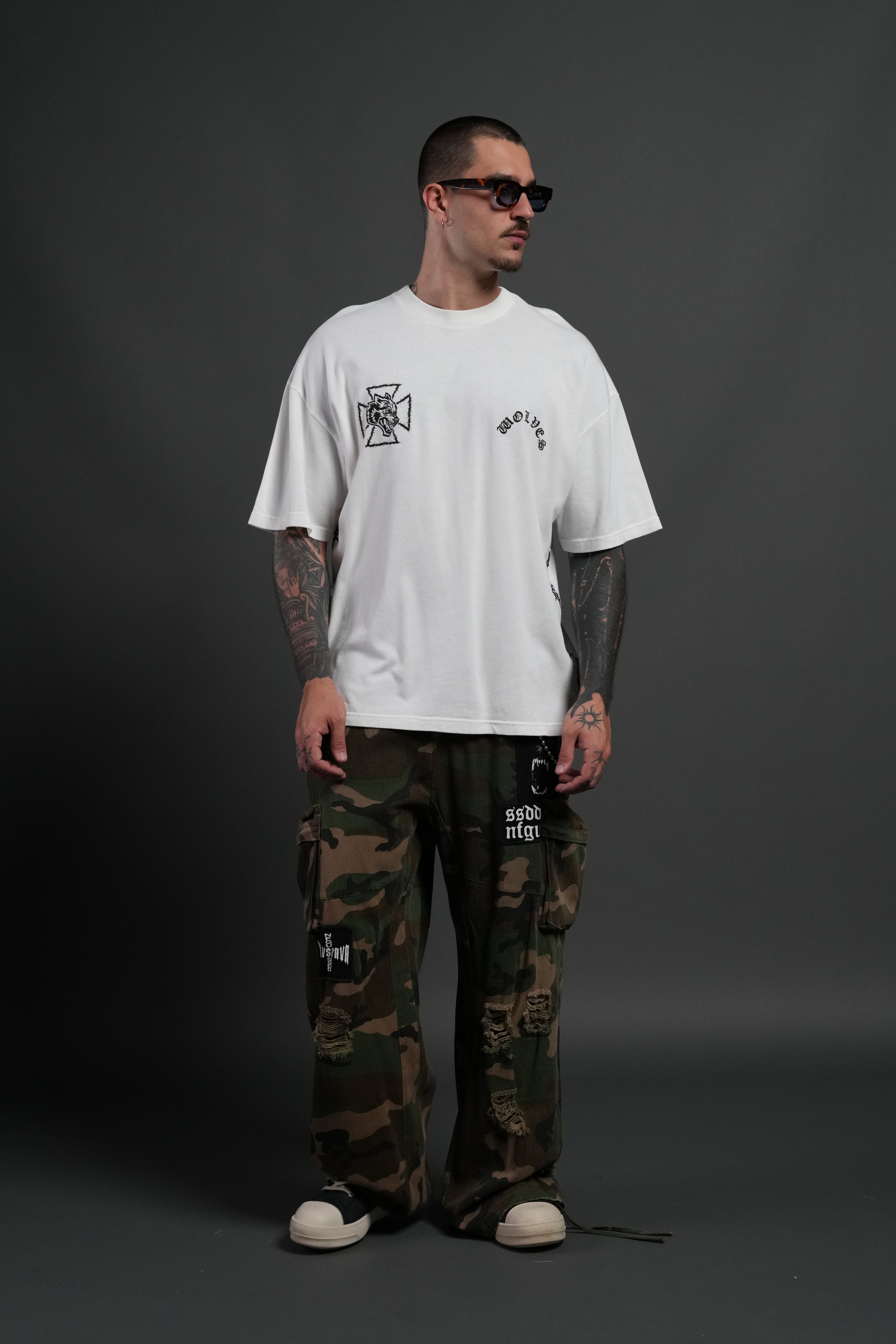 Ascend Premium Oversized Tee in Cream