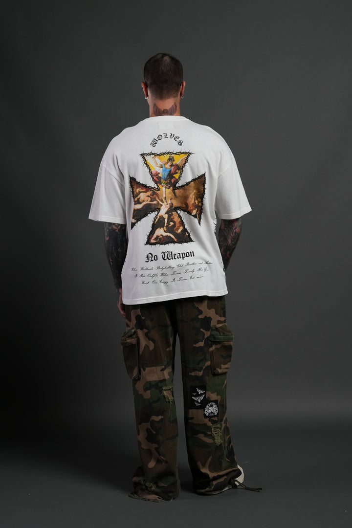 Ascend Premium Oversized Tee in Cream