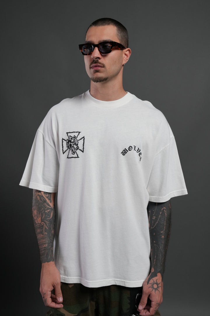 Ascend Premium Oversized Tee in Cream