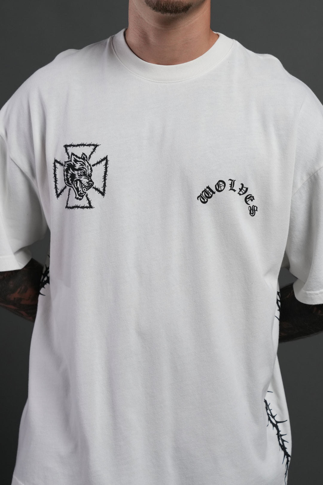 Ascend Premium Oversized Tee in Cream