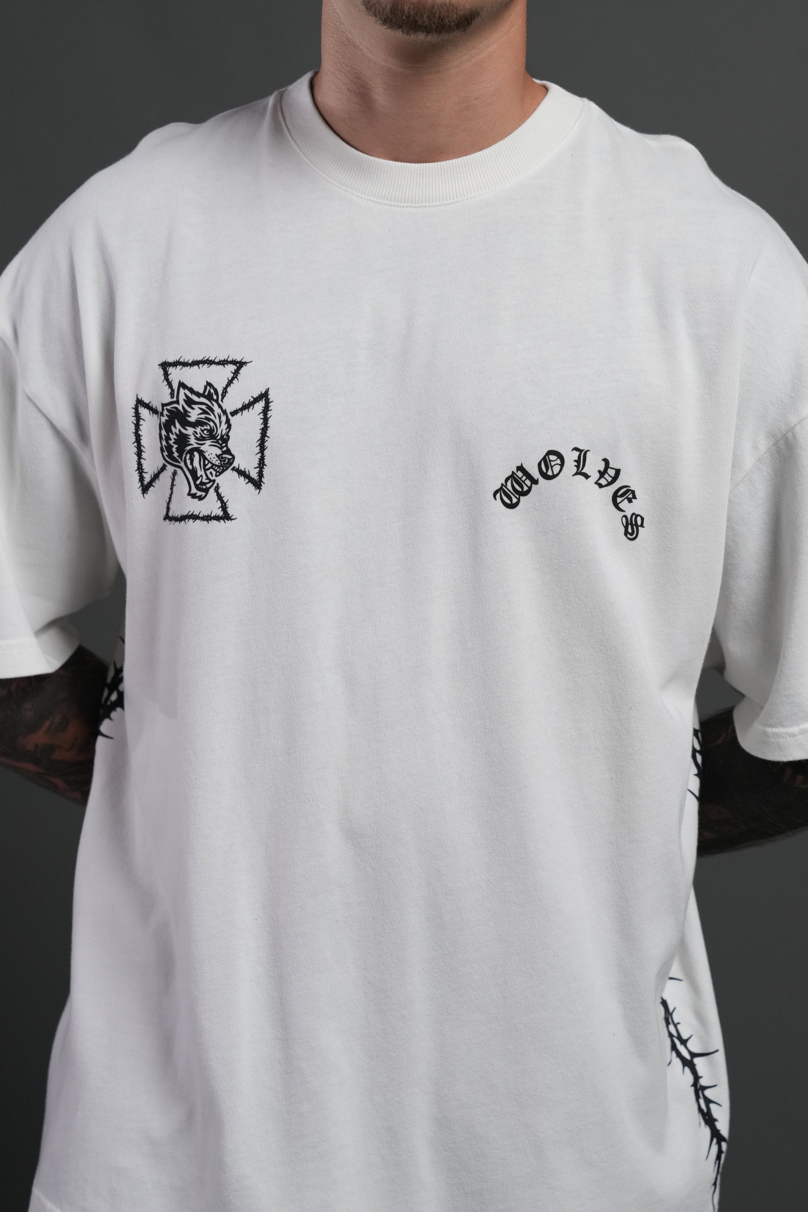 Ascend Premium Oversized Tee in Cream