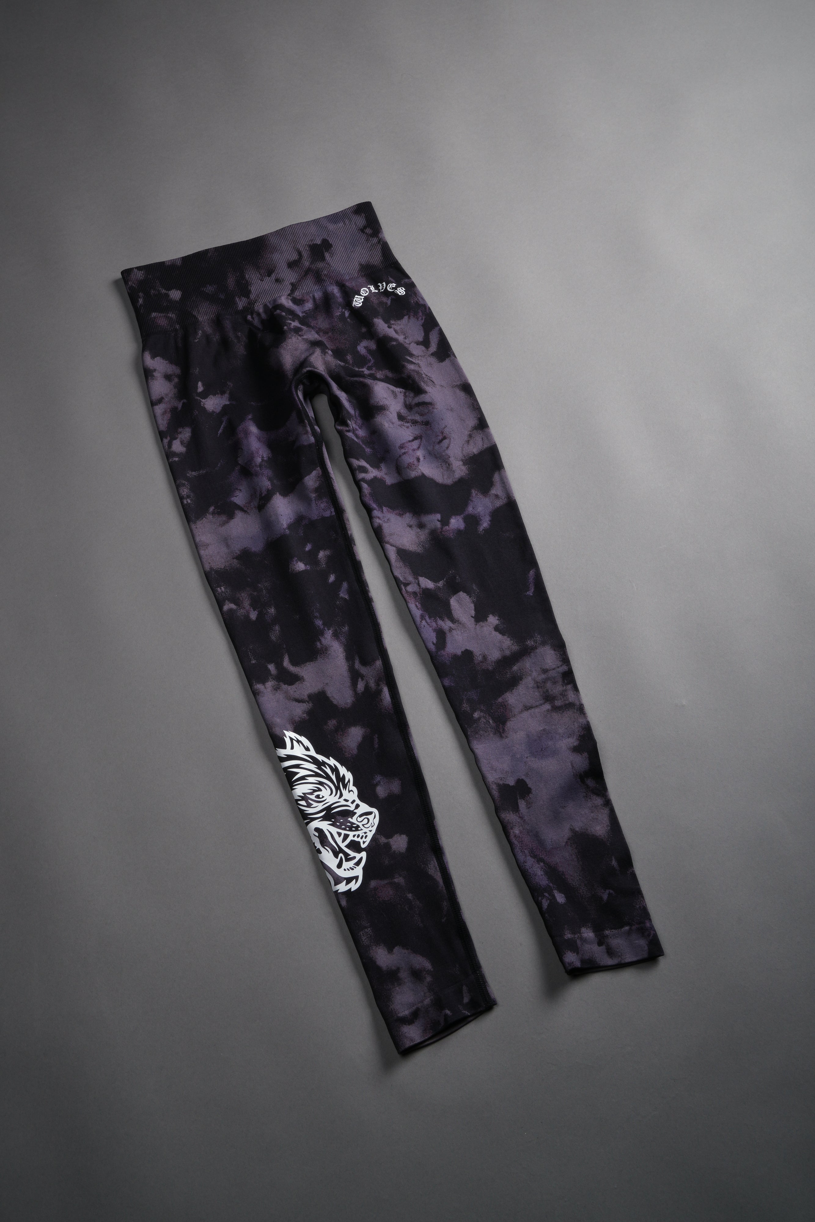 Chopper "Everson" Scrunch Leggings in Big Purple Night Marble