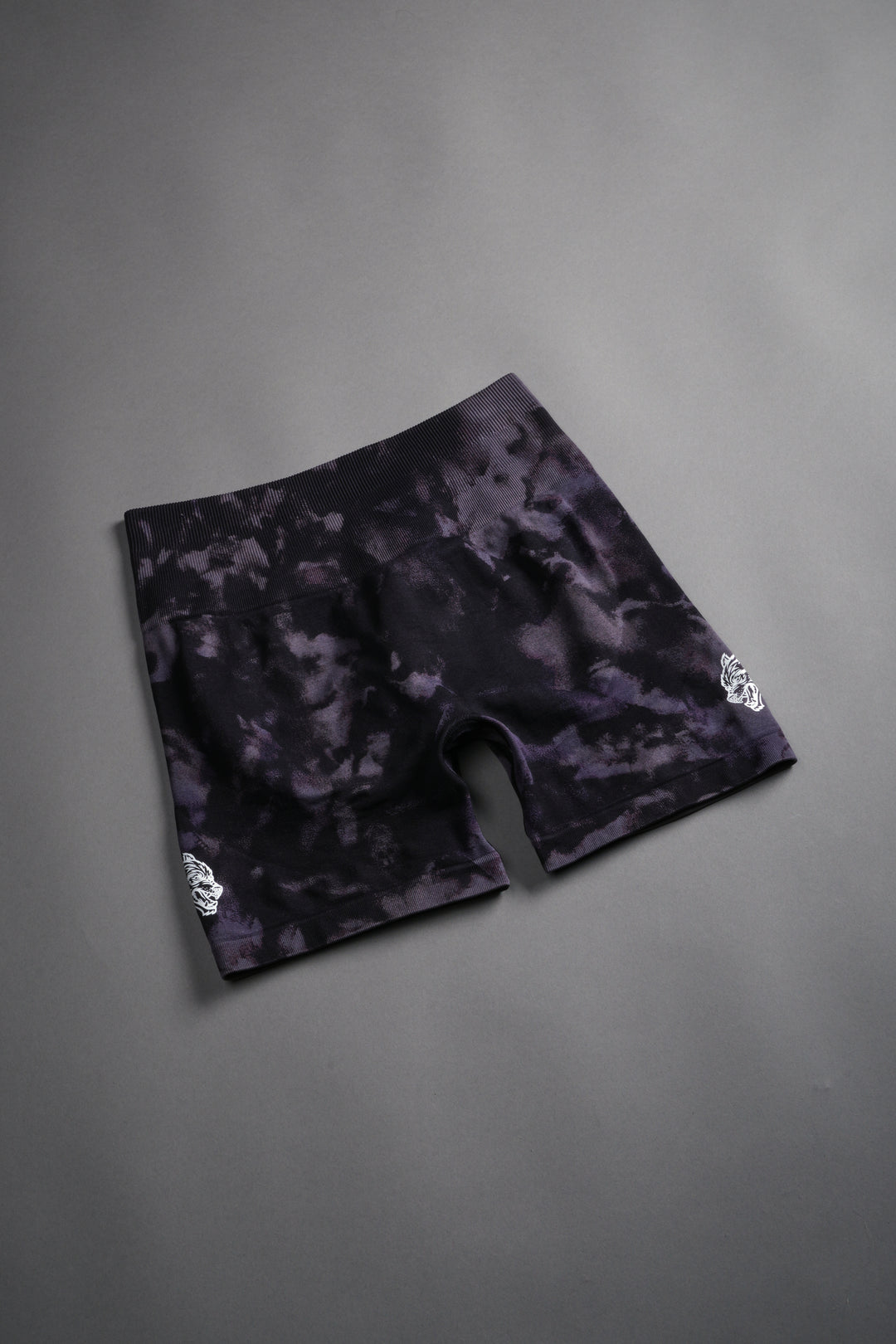 Dual Wolf Everson Seamless "Training" Shorts in Big Purple Night Marble