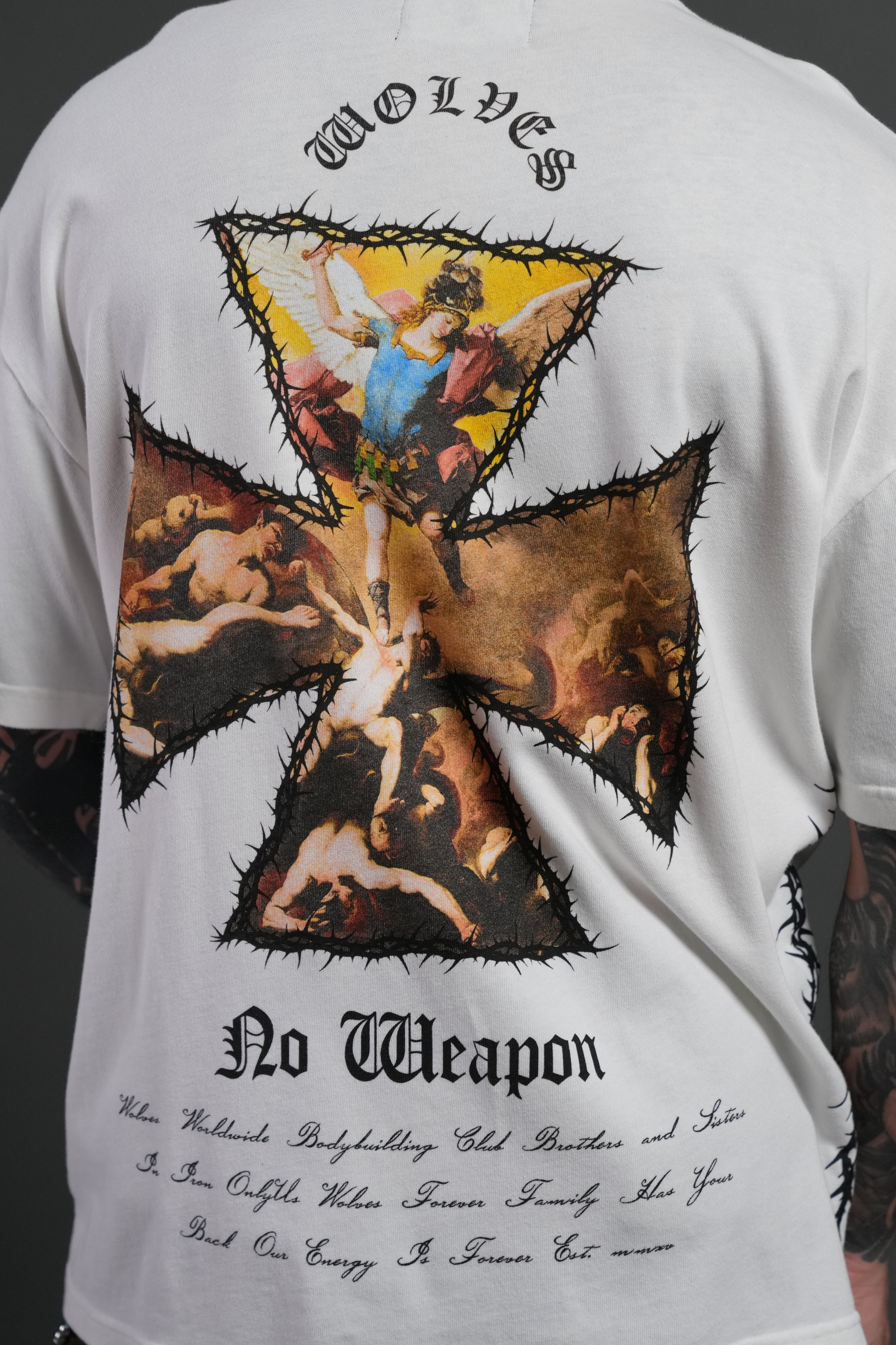 Ascend Premium Oversized Tee in Cream