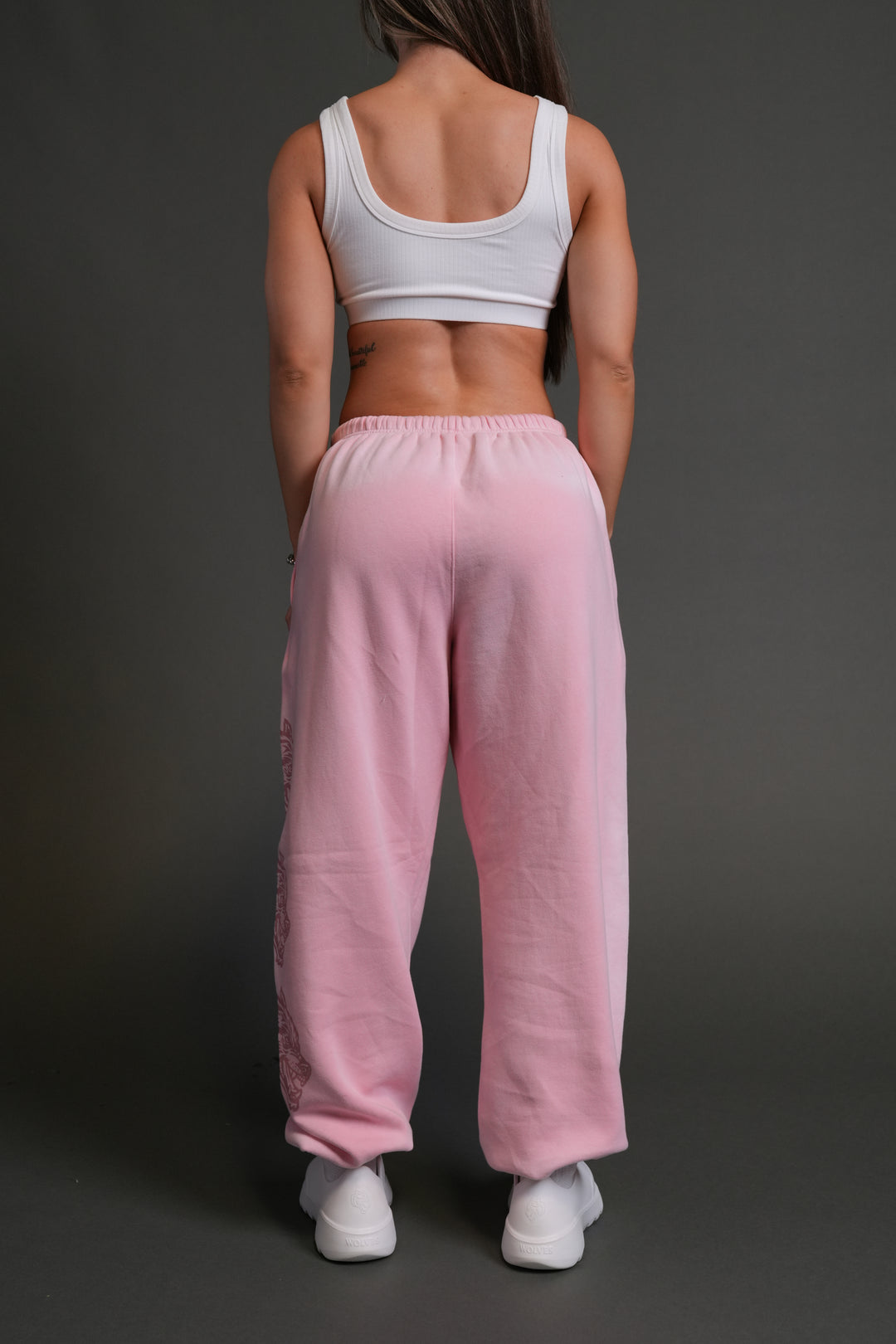 Heart Cherub Unisex Lightweight Lounger Sweat Pants in Cherry Blossom Halo Wash