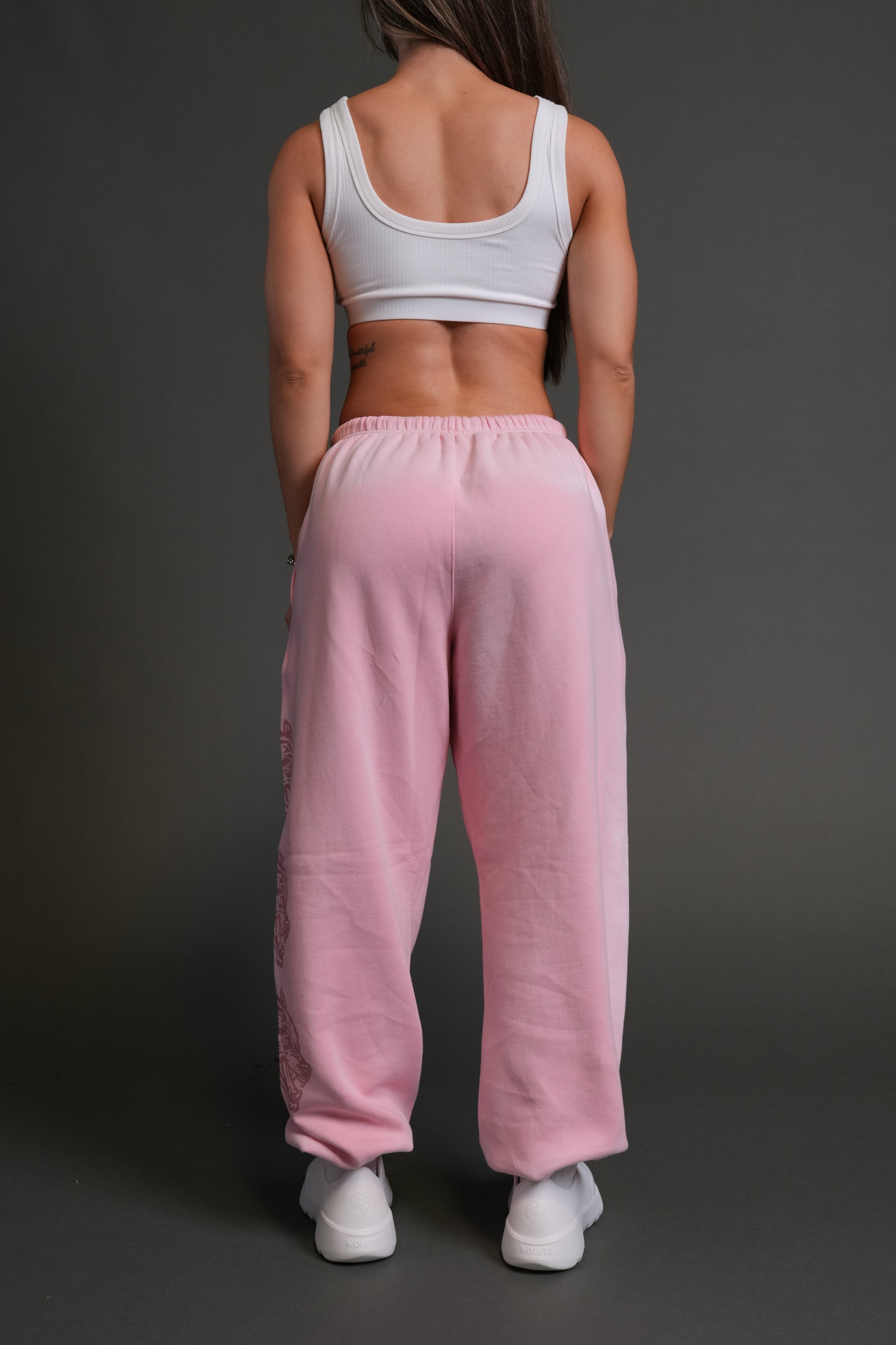 Heart Cherub Unisex Lightweight Lounger Sweat Pants in Cherry Blossom Halo Wash