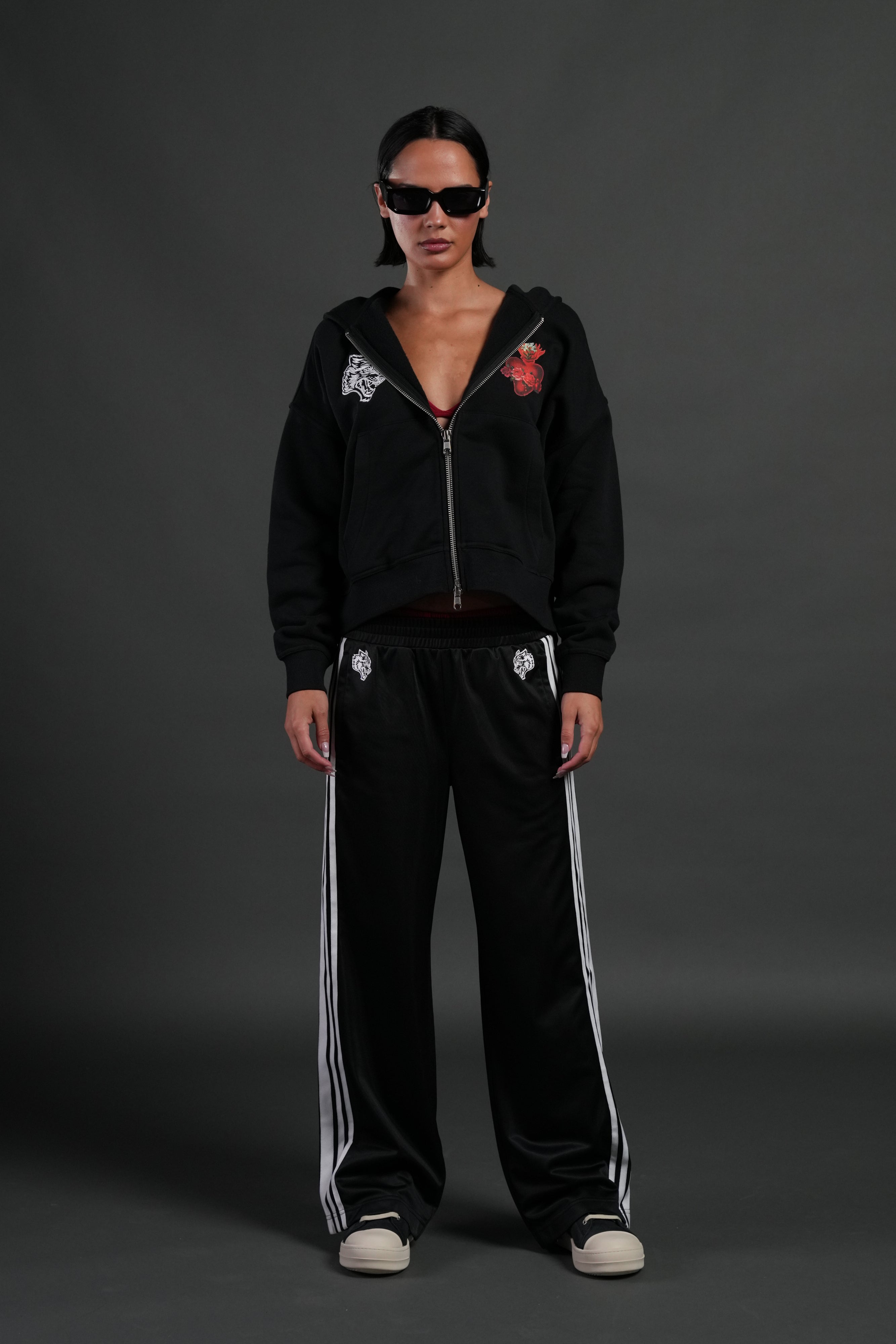 Heart Oath Vex Double Zip Hoodie in Black – DarcSport