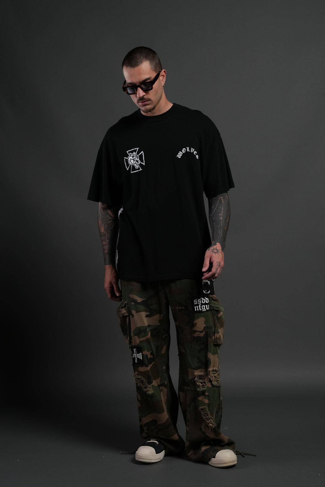 Ascend Premium Oversized Tee in Black
