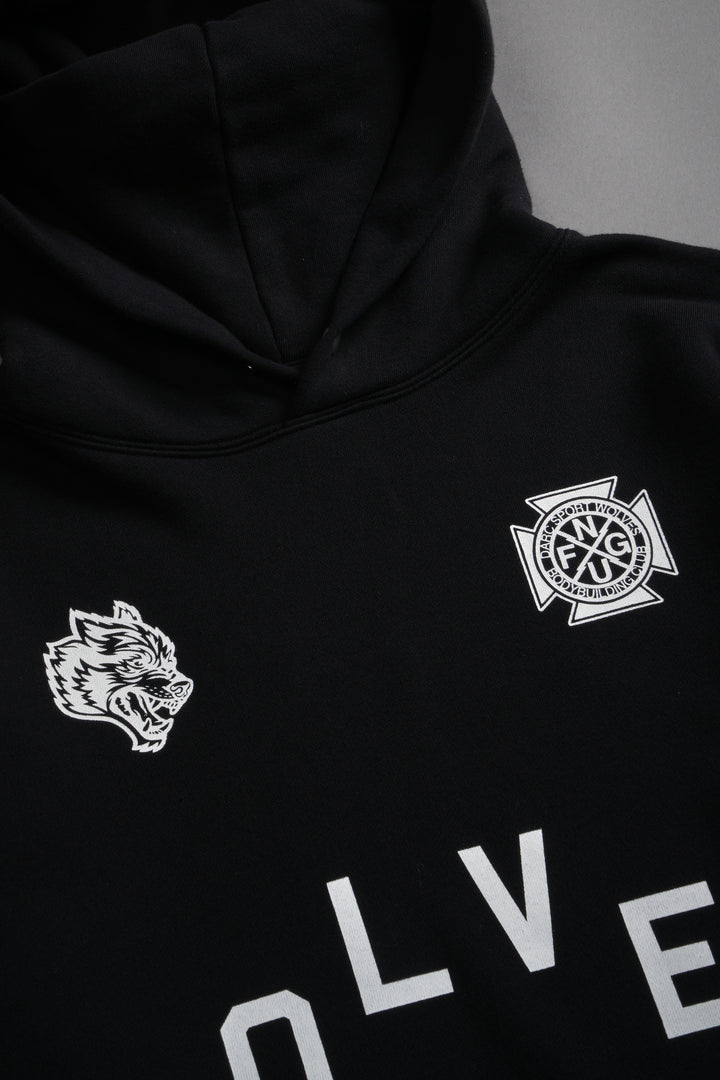 Wolf Pyramid "Pierce" Cropped Hoodie in Black
